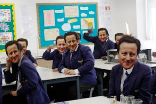 David Cameron mask for Thirteen in 13 campaign