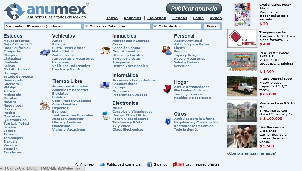Anuncios clasificados y vende en ANUMEX. Idea Trendy Noticias