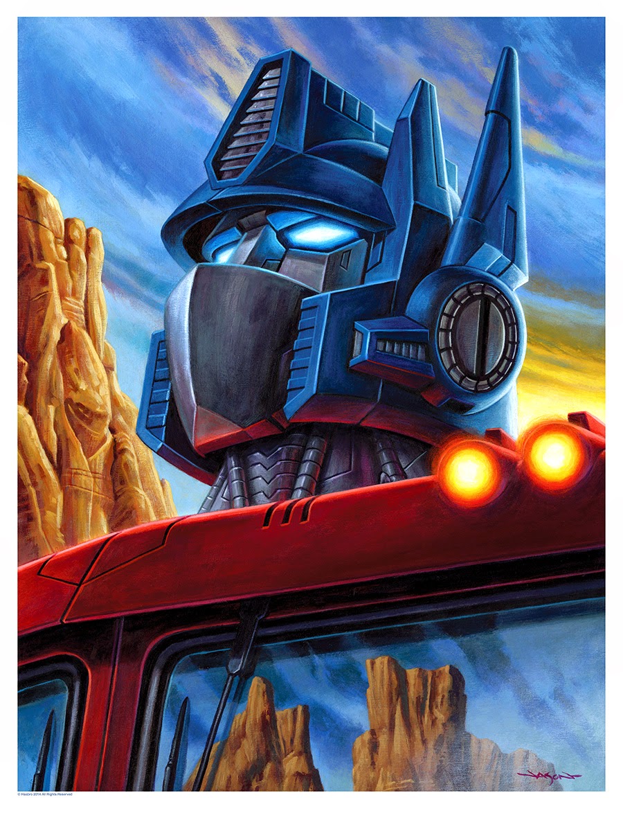 Optimus Prime Transformers Print by Jason Edmiston
