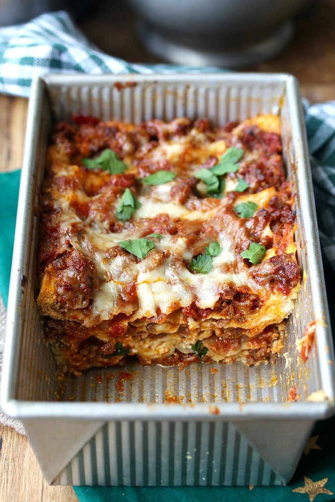 Lasagna for Two {or Three} | Karen's Kitchen Stories