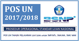 Peraturan Mentri Pendidikan dan Kebudayaan Nomor Download POS UN Tahun Pelajaran 2017/2018 Untuk Semua Jenjang Pendidikan
