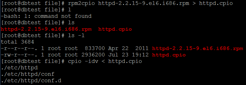 A system engineer's notes: Extracting files from RPMs