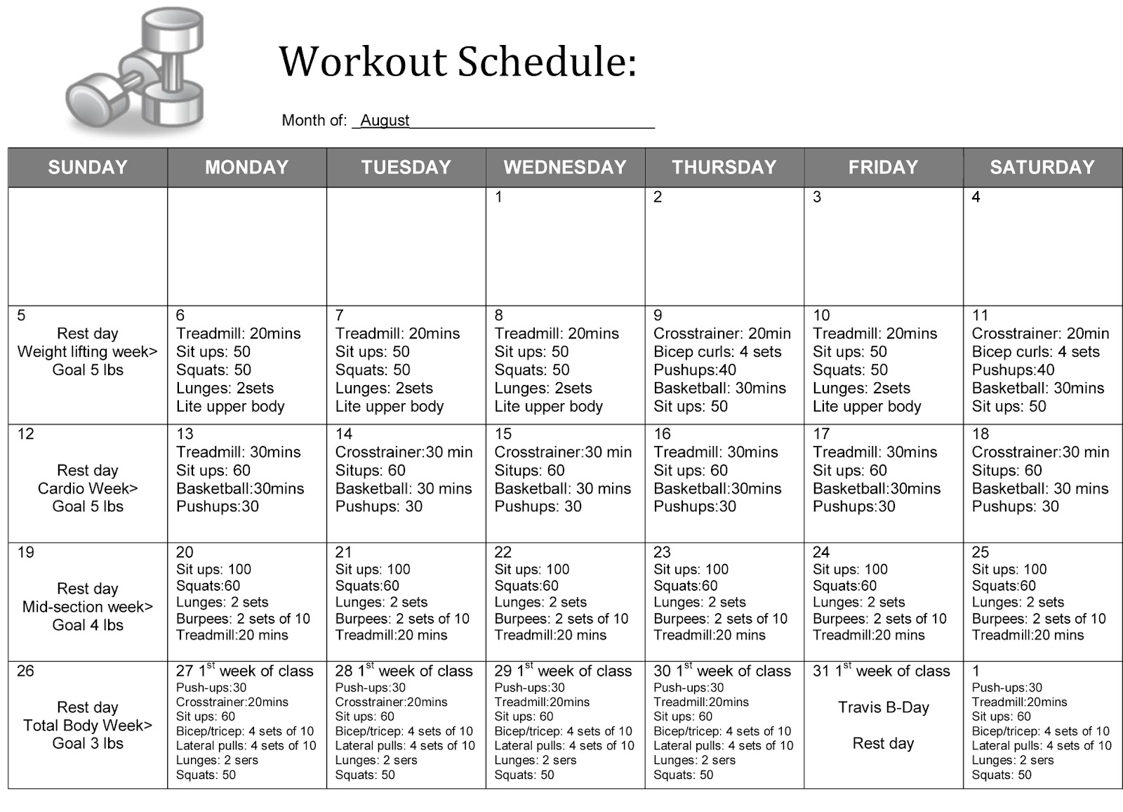 Weight Loss Workout Schedule Pdf BMI Formula