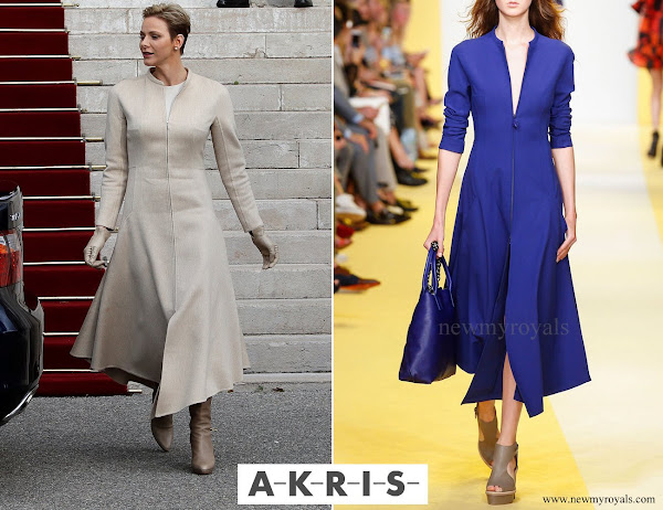 Accesorios y ropa de la casa Principesca de Mónaco - Página 10 Princess-Charlene-wore-Akris-Long-Sleeve-Zip-Front-Midi-Dress
