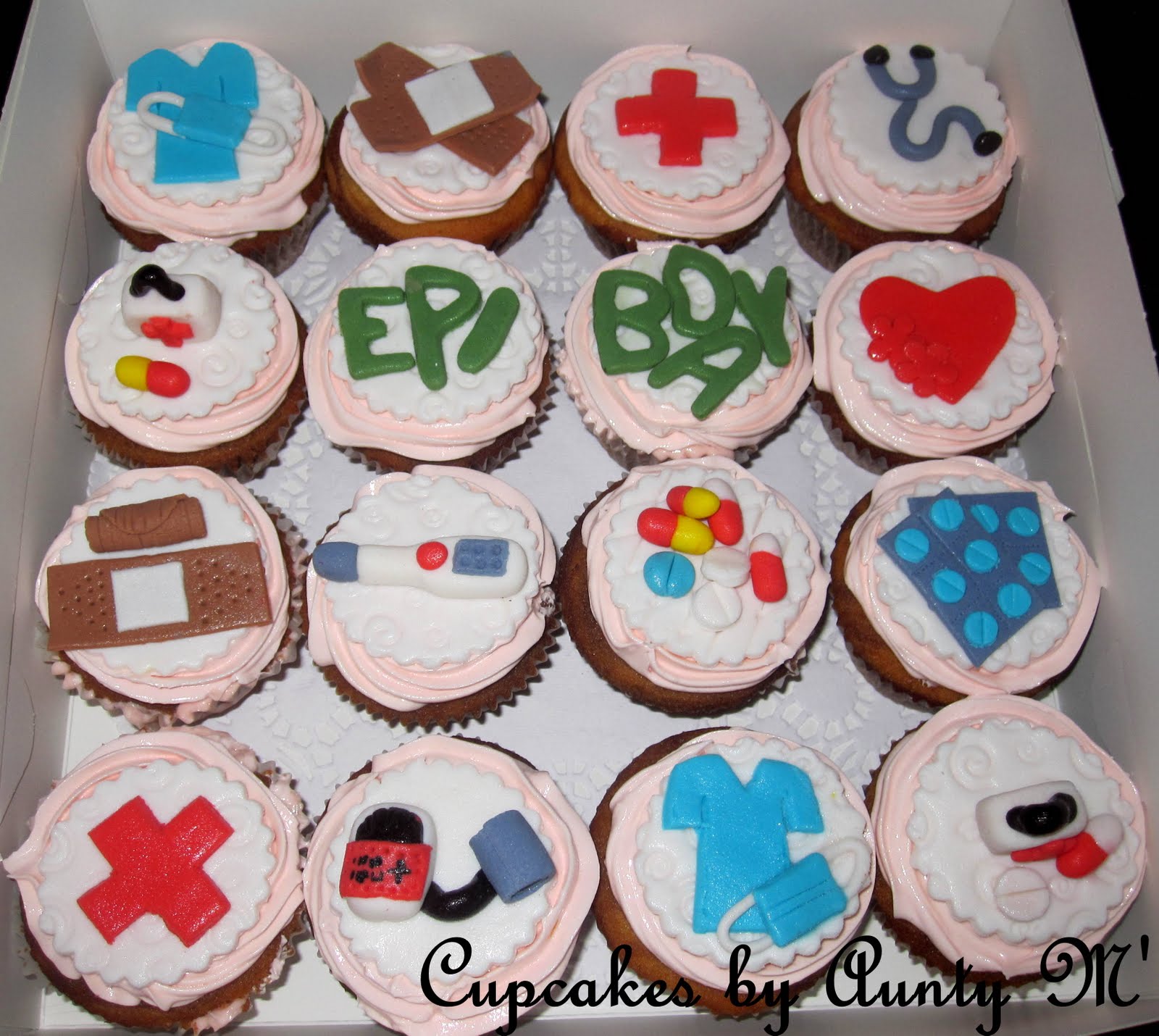 Cupcakes by Aunty M' Doctor / Medical Theme Cupcakes