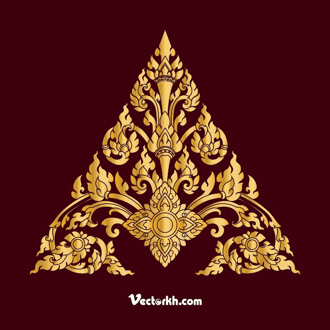 Khmer Ornament Logo free vector