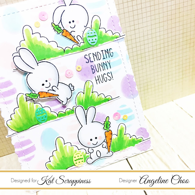 ScrappyScrappy: [NEW VIDEO] Easter Bunny Hugs card with Kat Scrappiness #scrappyscrappy #katscrappiness #easter #mudrastamp #stamp #stamping #card #cardmaking #papercraft #easterbunny #easteregg #copic #echopark #video #youtube #quicktipvideo