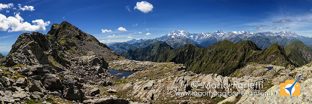 Panorama su valle Anzasca e monte Rosa Panorama su valle Anzasca e monte Rosa