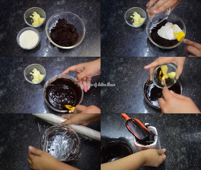 Eggless Chocolate Truffle Cake - Easy Chocolate Ganache Cake Recipe for Beginners - My Magical Kitchen - Priya R