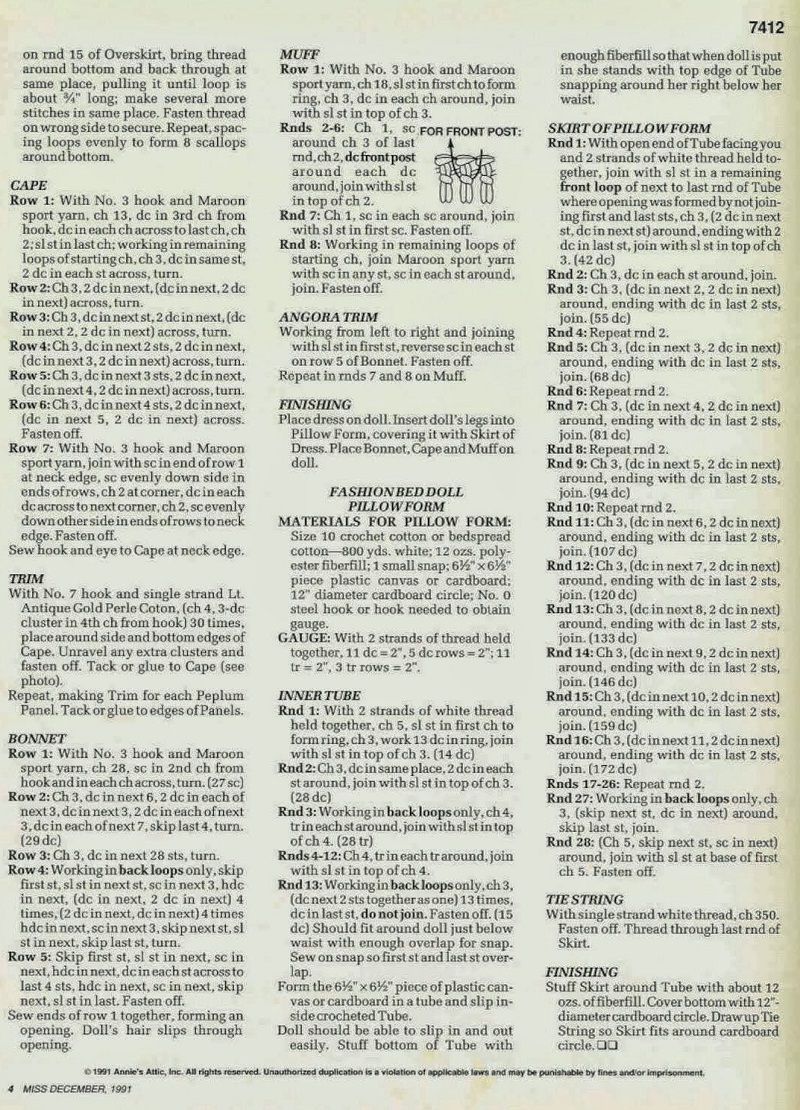 Miss December 1991 - The Antebellum Collection - Annie Potter Miss December 1991 - The Antebellum Collection - Annie Potter