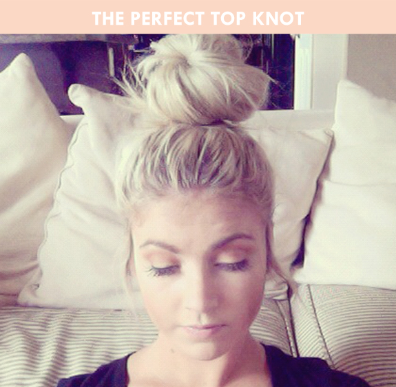 hair tutorial: how to get the perfect top knot