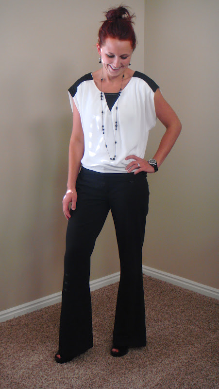 black and white work wear