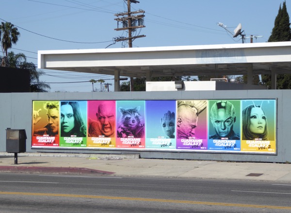 Guardians of the Galaxy Vol. 2 street posters La Brea Avenue Guardians of the Galaxy Vol 2 street posters