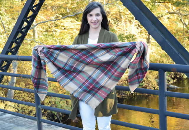 Fall How to Tie a Blanket Scarf