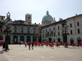 Brescia's elegant Piazza della Loggia