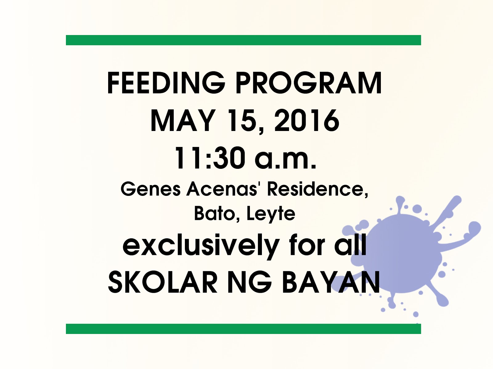 project proposal barangay feeding program