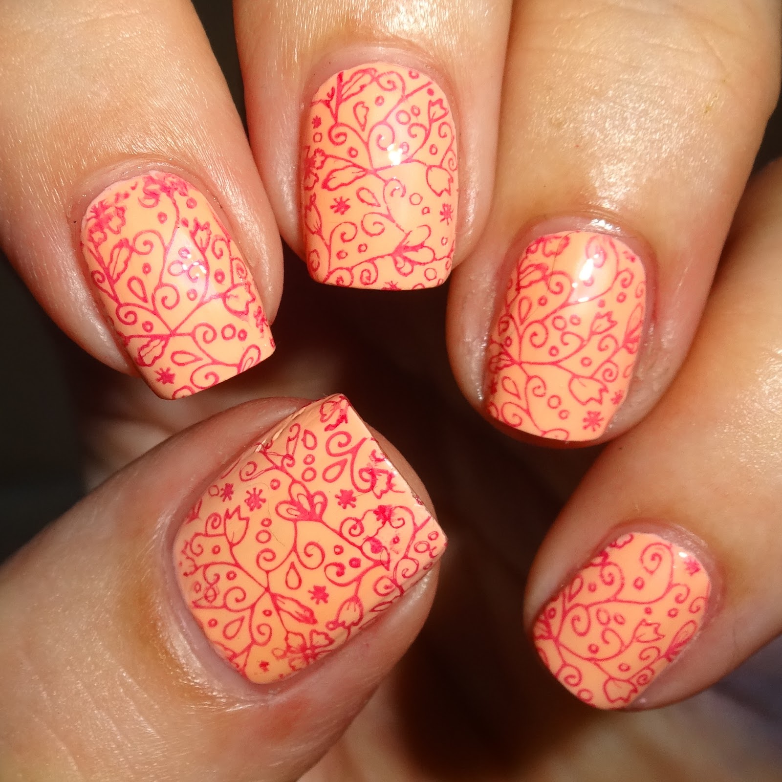 Wendy's Delights MoYou Nails Stamping Plate 462 & Stamping Polishes