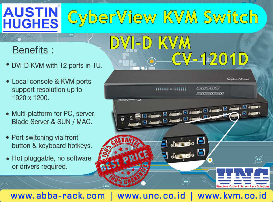 Distributor Austin Hughes, Indonesia DVID KVM Switch CV1201D