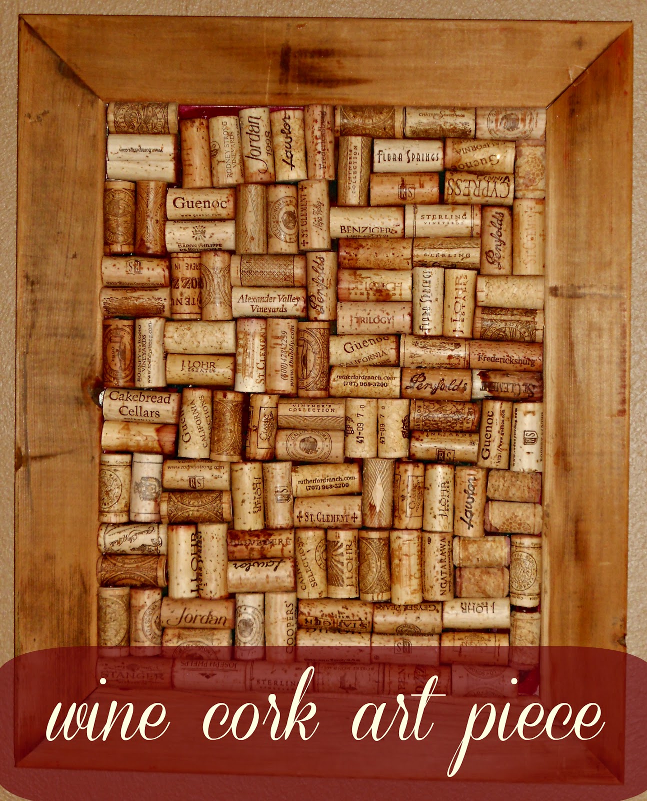 crazylou Wine Cork Art Piece