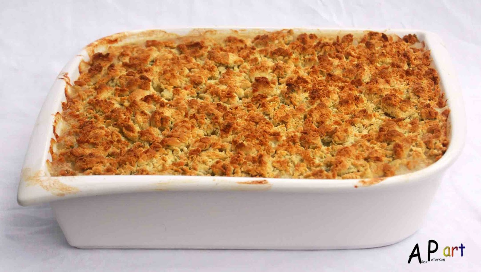 Alex the Contemporary Culinarian Crusted Chicken Celery and Cheese Bake