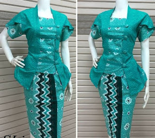 Model Baju Batik Kombinasi Polos untuk kerja Model Baju Batik Kombinasi Polos untuk kerja
