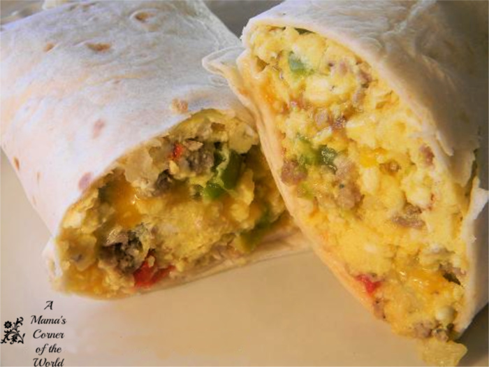 Breakfast Burrito Recipe with Sausage