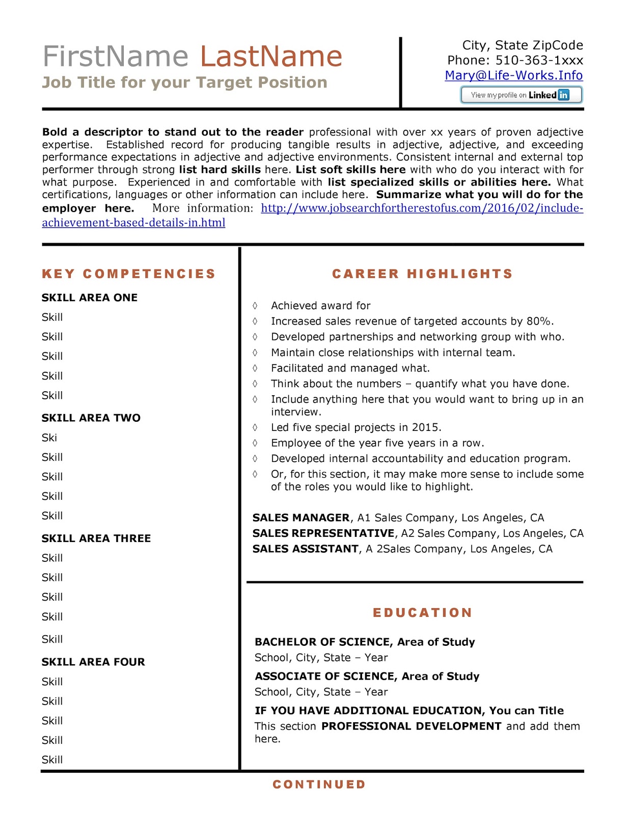 writing achievement based resume sample