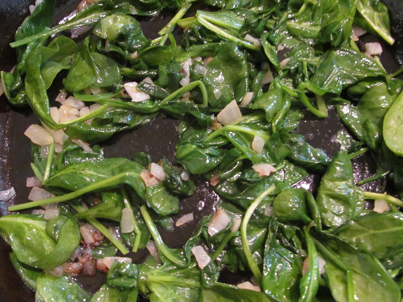 LL Farm Cast Iron Spinach and Tomato Frittata