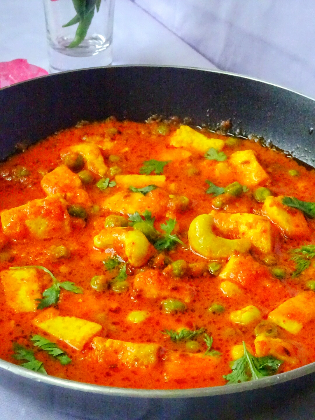 Veg Indian Cooking Matar Paneer Recipe