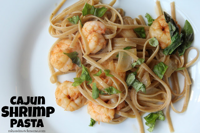 Cajun Shrimp Pasta | Mix and Match Mama | Bloglovin’