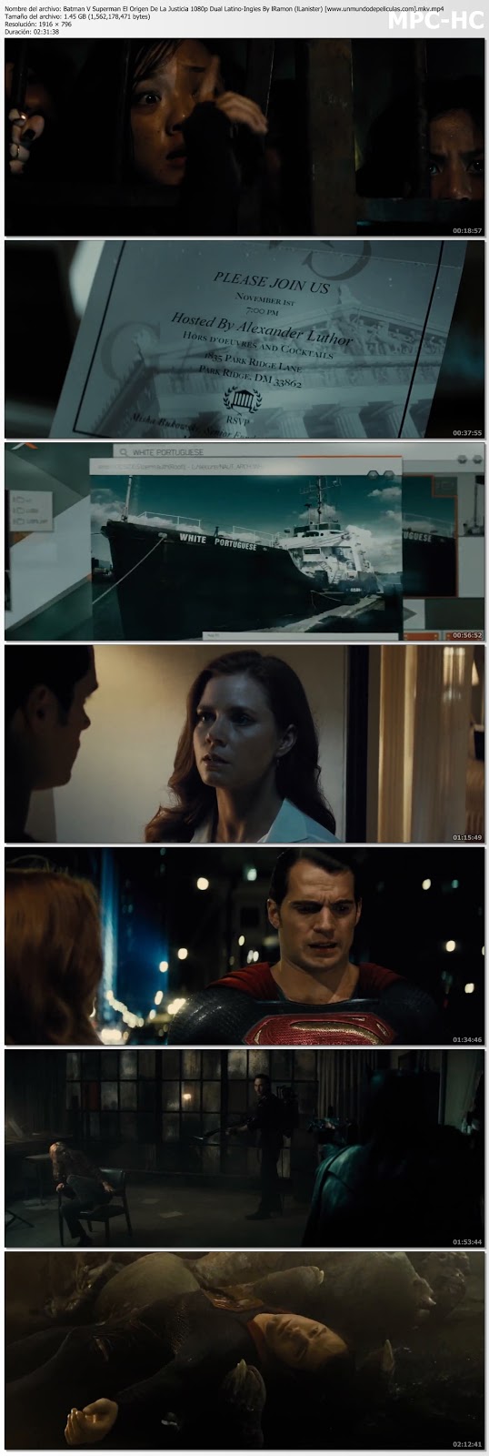 Capturas de la película.