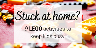 Ways to entertain kids with lego blocks :  floating legos, lego race cars, lego games, make a LEGO cake, and more!