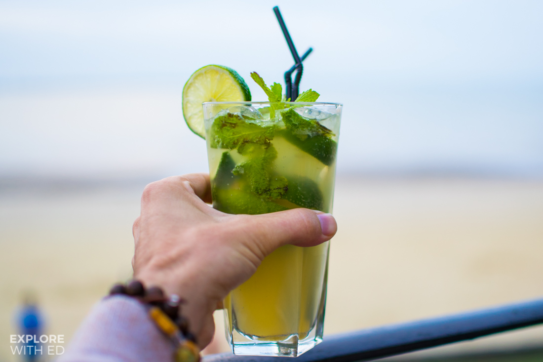 Cocktails at Three Buoys Appley Beach