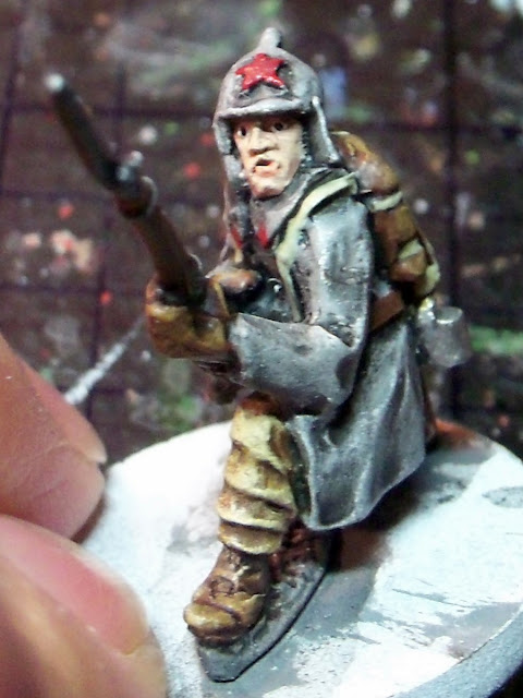 Painting Winter War Soviet 28mm Baker Company miniatures Painting Winter War Soviet 28mm Baker Company miniatures
