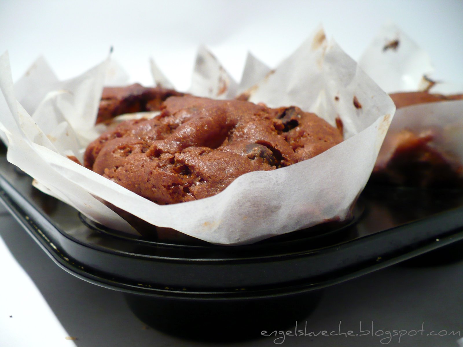 Essen aus Engelchens Küche: Schoko-Muffins hoch zwei mit Birnen und ...