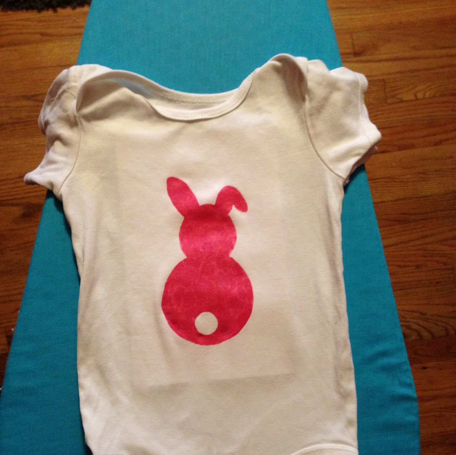 What I Live For DIY Easter Bunny Onesie