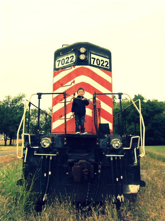 A little boy and his train – A Life Among The Collateral Beauty
