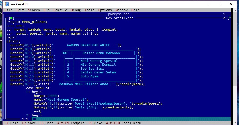 free pascal program tutorial 1 free pascal program tutorial 1