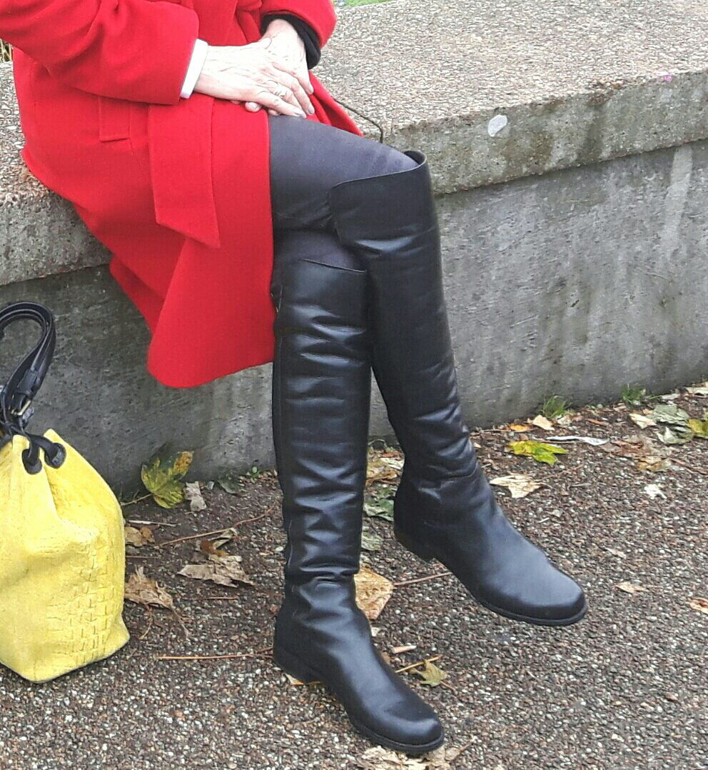 over 50 wearing otk boots