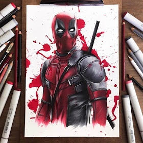 10-Deadpool-Stephen-Ward-Movie-and-Comics-Superheroes-and-Villains-Drawings-www-designstack-co