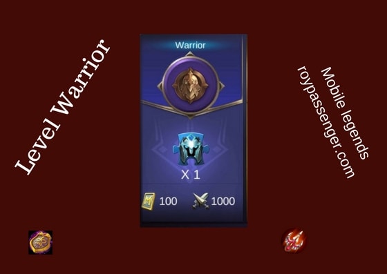 Tingkatan Level Mobile Legends dari Warrior sampai Mythic Level I di Mobile legends Adalah Level Warrior