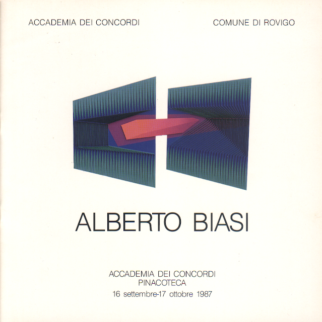 Alberto Biasi - 16 settembre - 17 ottobre 1987 Pinacoteca dell'Accademia dei Concordi, Rovigo