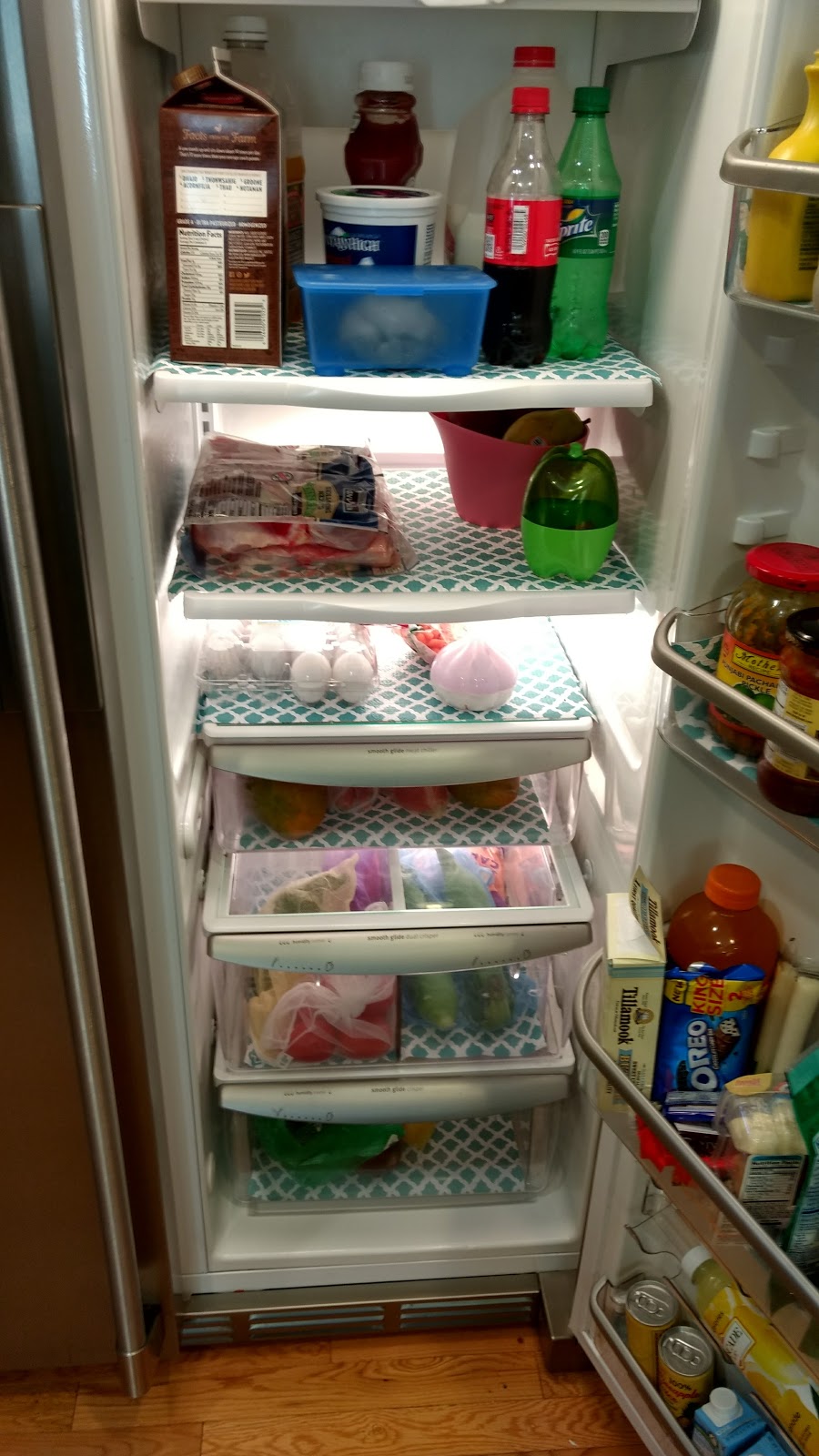 Ditslife Fridge Shelf liners makeover