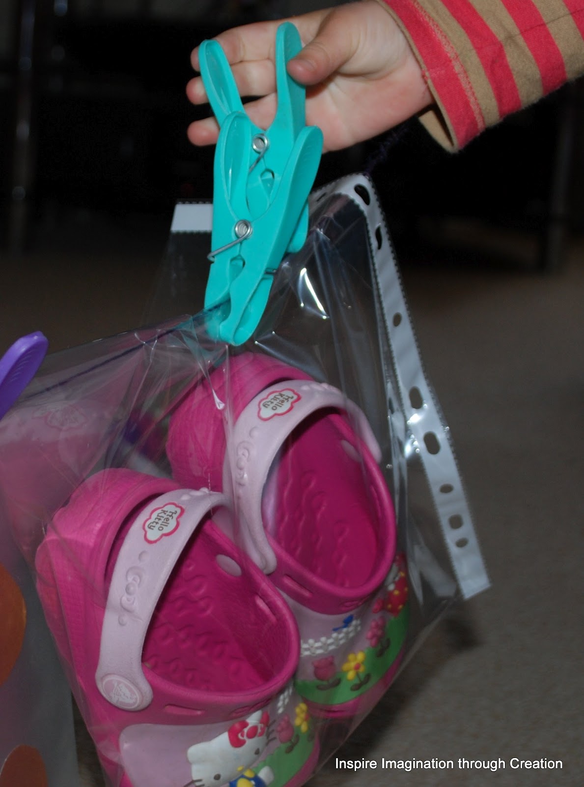 Inspire imagination through creation Peg out the Alphabet