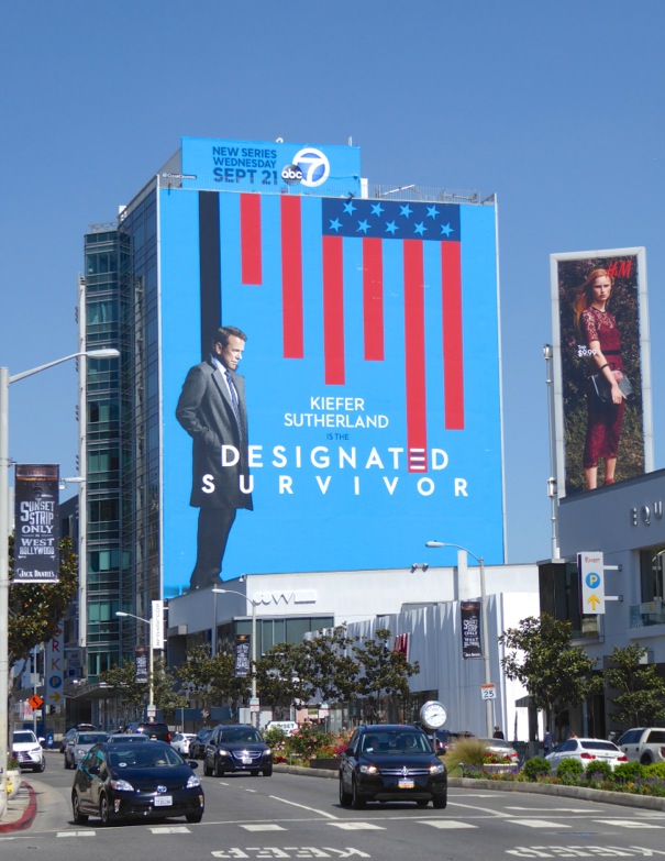 Giant Designated Survivor series premiere billboard Giant Designated Survivor series premiere billboard