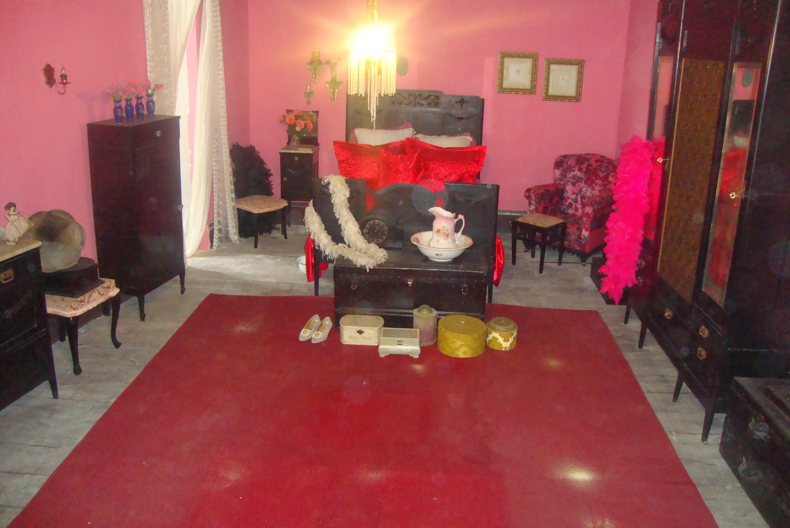 Reprodução do quarto de Maria Machadão, no Bataclan, em Ilhéus