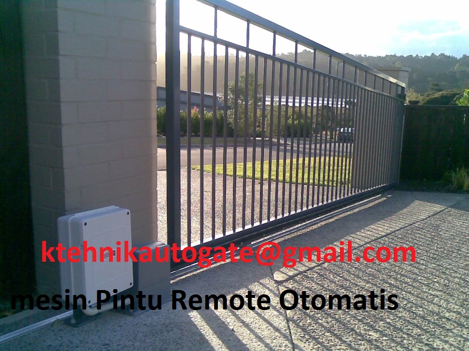 Pintu Remot Otomatis Automatic Gate System Mesin Pintu Pagar Dc