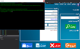 The console window Alt text