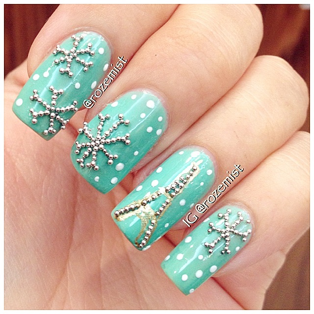 Nail arts by Rozemist: Winter Christmas Nails