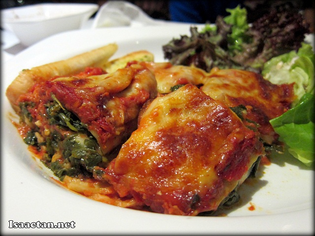 Aubergine-Spinach Lasagna - RM17.50